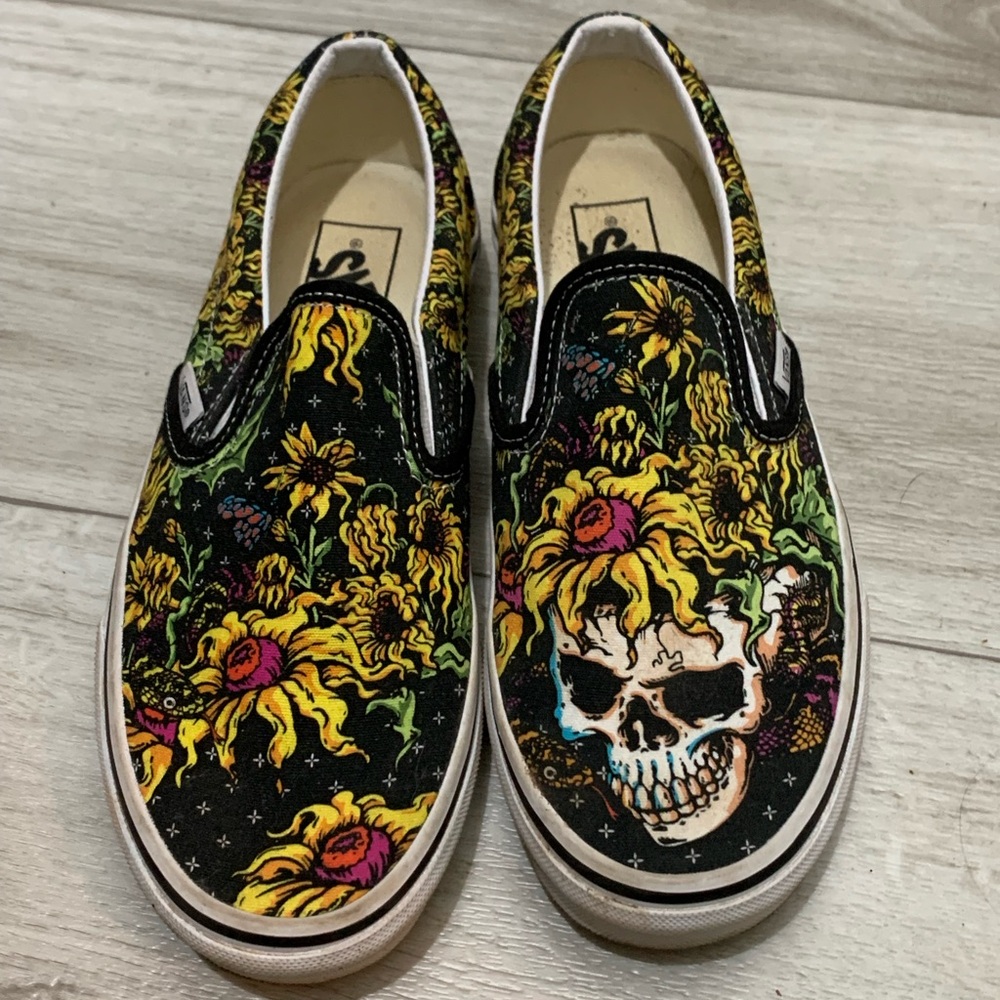 Vans Skull & Sunflower Slip-on shoes